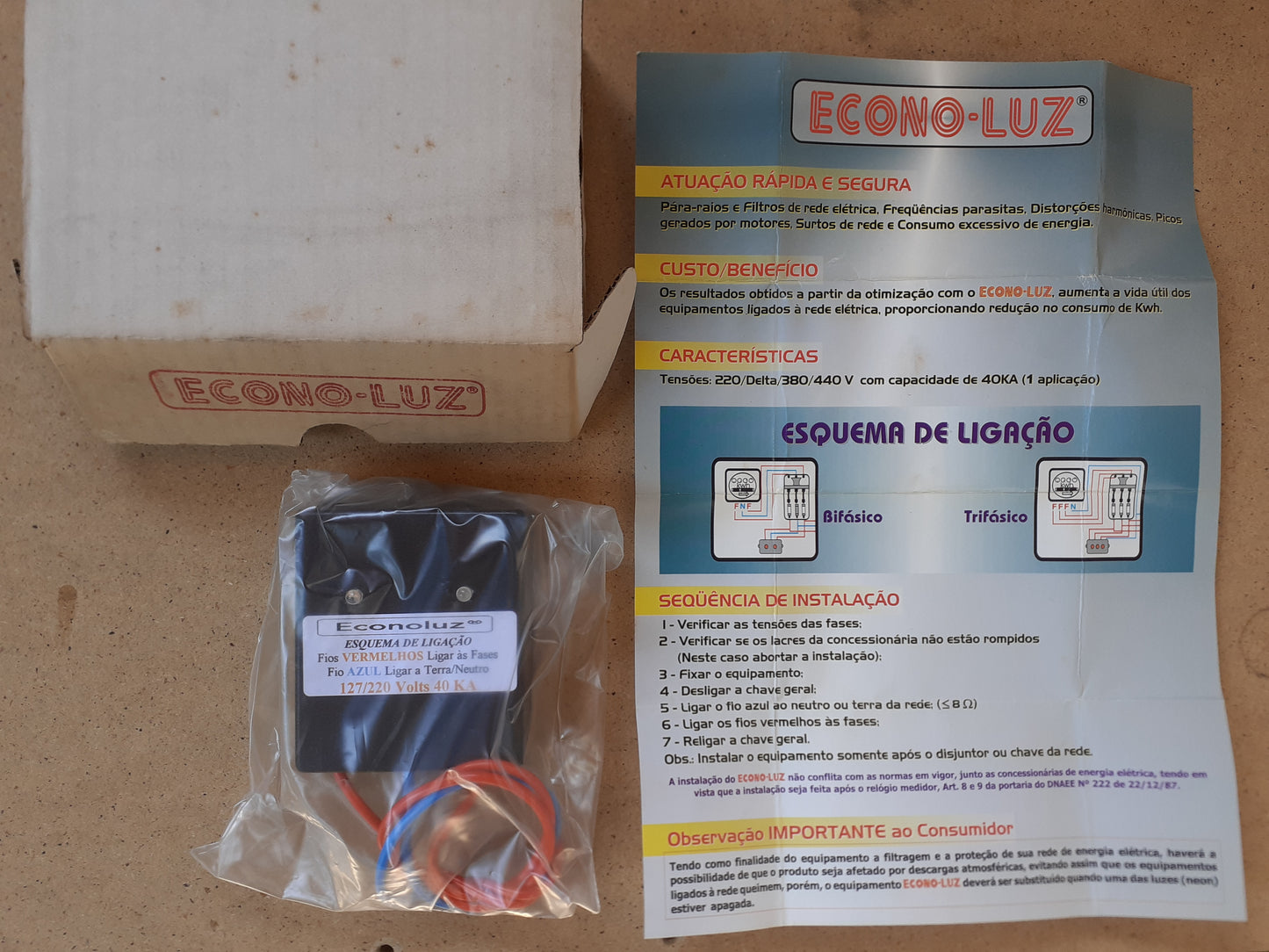 Filtro de linhaEconoluz 440V