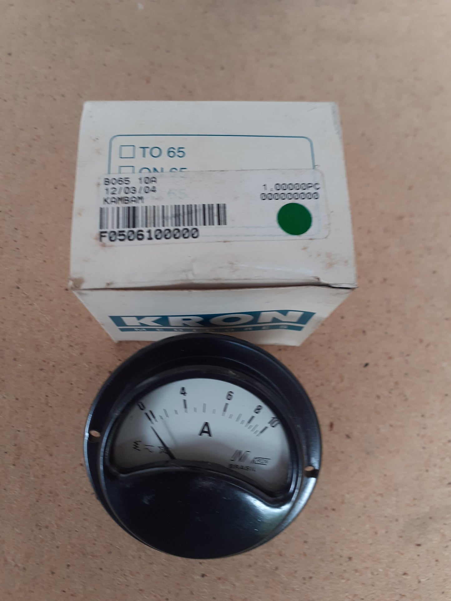 Amperimetro Kron BO65 10A
