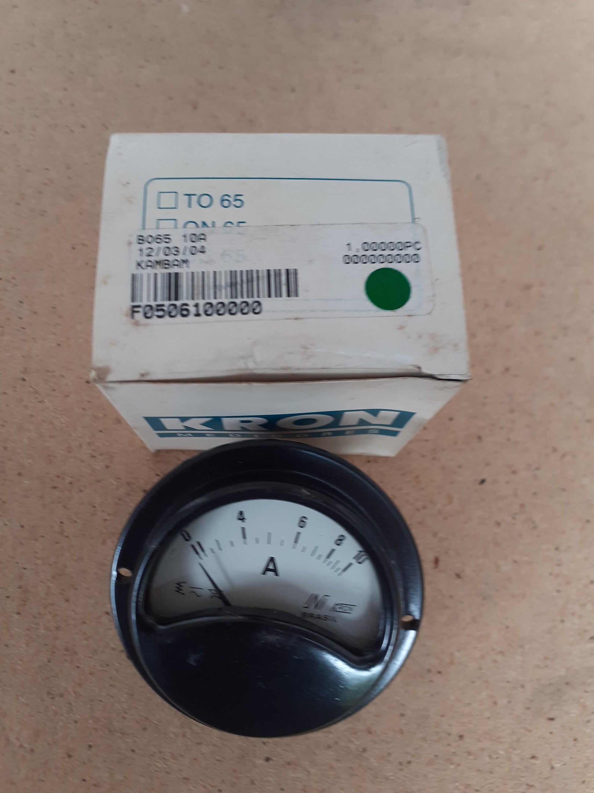 Amperimetro Kron BO65 10A