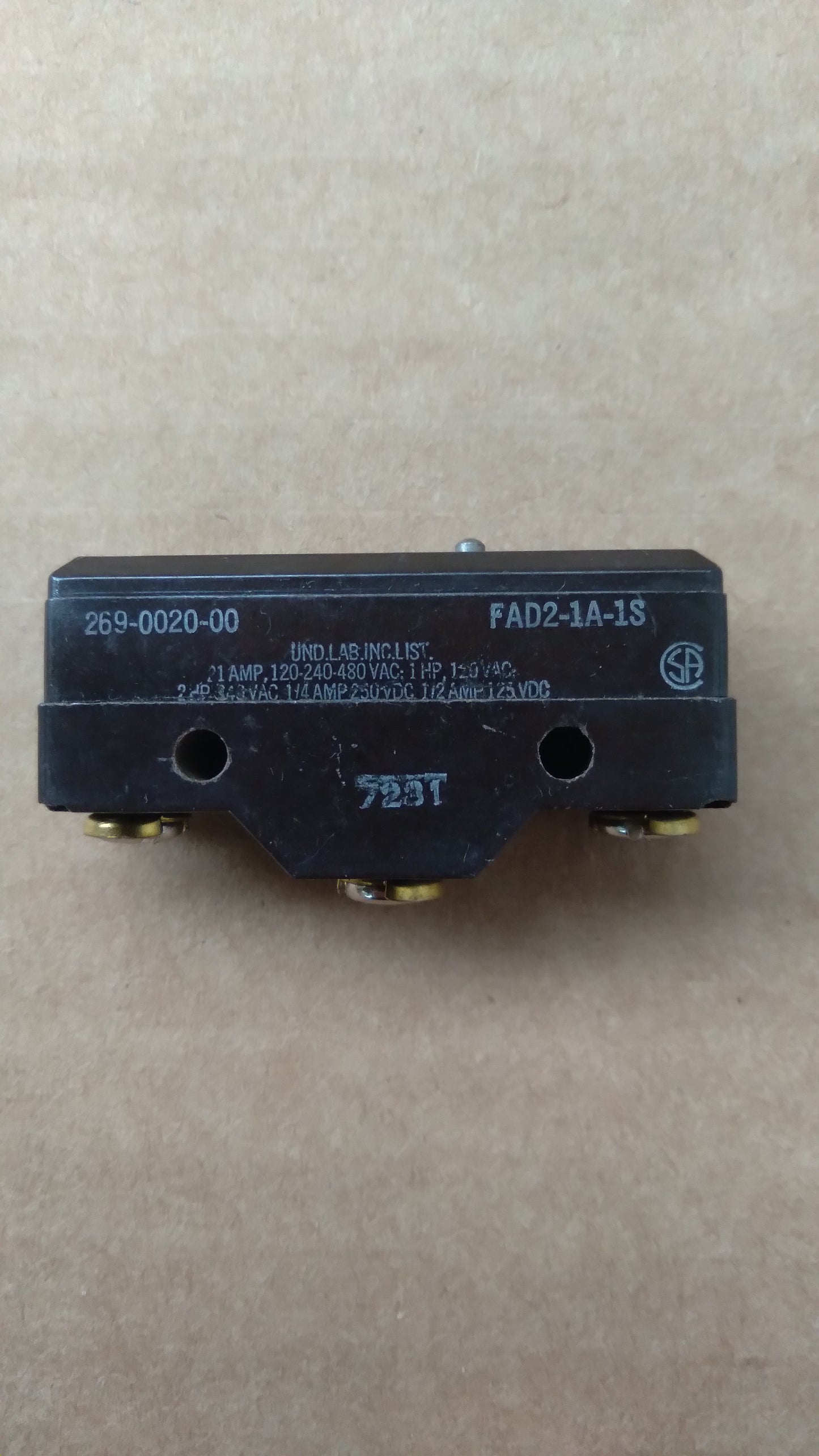 Micro switch Robertshaw FAD2-1A-1S
